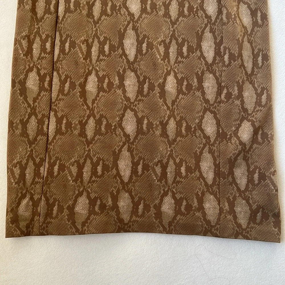 Lauren Ralph Lauren Brown Snake Print Dress - Picture 7 of 8